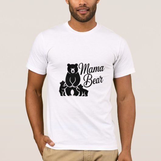 Mama Bär Liebe T-Shirt (Vorderseite)