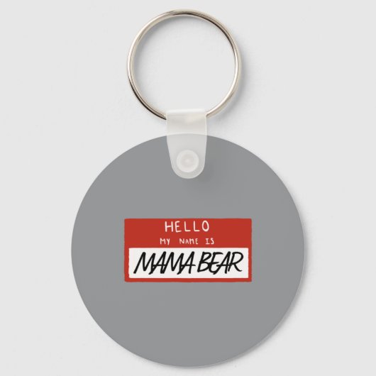 Mama Bär Lustiges Muttertagsdesign Schlüsselanhänger (Vorderseite)