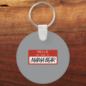 Mama Bär Lustiges Muttertagsdesign Schlüsselanhänger (Vorderseite)