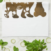 Mama-Bär mit 2 Cubs Mama von zwei Geschirrtuch (Gefaltet)