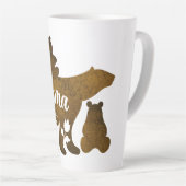 Mama-Bär mit 2 Cubs Mama von zwei Milchtasse (Rechte Ecke)