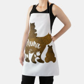 Mama-Bär mit 2 Cubs Mama von zwei Schürze (InSitu)