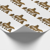 Mama-Bär mit 3 Baby-Bärenkuchen nach Mama Geschenkpapier (Ecke)