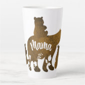 Mama-Bär mit 3 Baby-Bärenkuchen nach Mama Milchtasse (Vorderseite)