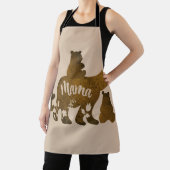 Mama-Bär mit 3 Baby-Bärenkuchen nach Mama Schürze (InSitu)