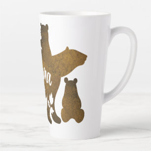 Mama-Bär mit 4 Cubs Mama 4 Kindergeschenk Milchtasse