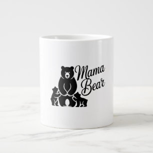 Mama Bär mit Jungen Süße Bärenfamilie Jumbo-Tasse