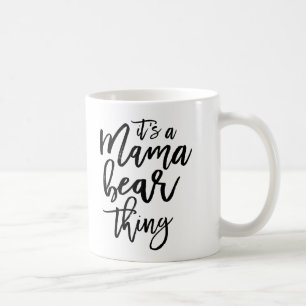 Mama Bär Mutti Mutter Typografie Kaffeetasse