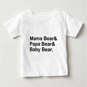 Mama Bär, Papa Bär, Baby Bär Goldlöckchen T-shirt