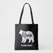 Mama-Bär personalisiert Tasche (Vorderseite)