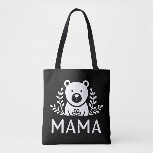 Mama-Bär personalisiert Tasche (Vorderseite)