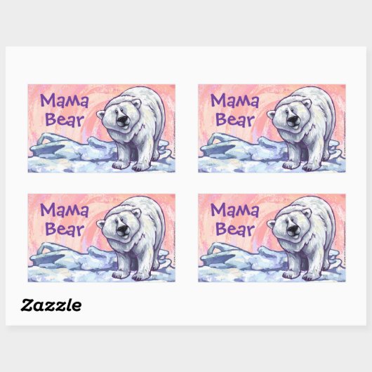 Mama Bar Polar Bear Stickers (Blatt)