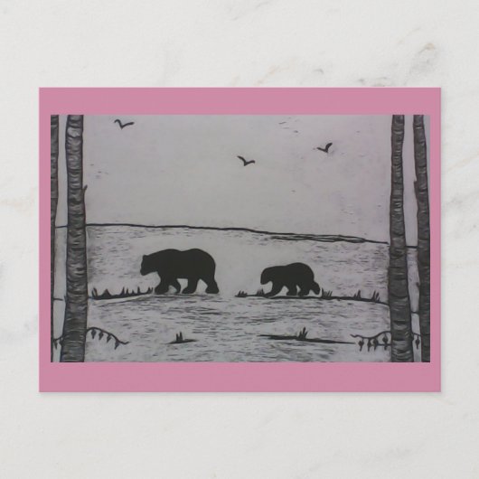 Mama Bär Postkarte (Vorderseite)