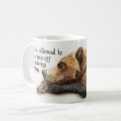 Mama-Bär Ruhepause Kaffeetasse (Vorderseite Links)