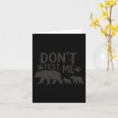 Mama-Bär-Silhouette - Teste nicht den Muttertag Karte (Gelbe Blume)
