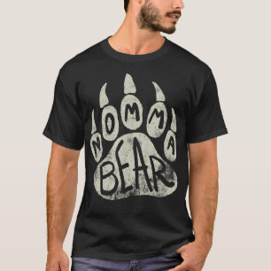 Mama Bär T Mama Bär Pfotenabdruck Muttertag M T-Shirt