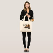 Mama-Bär-Tasche Jumbo Stoffbeutel (Vorderseite (Model))