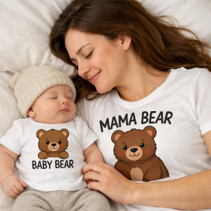 Mama Bär und Baby Bär T-Shirt