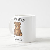 Mama Bär und Babybär Kaffeetasse (Vorderseite Links)