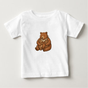 Mama Bär und Kleinen Blumen Cottagecore Illustrati Baby T-shirt