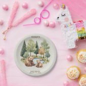 Mama Bären Abenteuer erwartet die Baby Dusche Einl Pappteller (Party)
