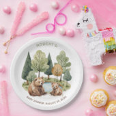 Mama Bären Abenteuer erwartet die Baby Dusche Einl Pappteller (Party)