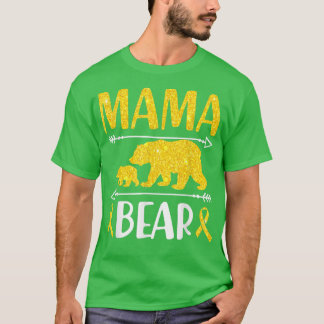 Mama Bären Krebs Bewusstsein Mama eines Krieges T-Shirt