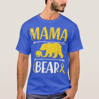 Mama Bären Krebs Bewusstsein Mama eines Krieges T-Shirt