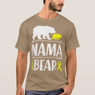 Mama Bären Krebs Bewusstsein Mama eines Krieges T-Shirt