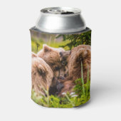 Mama Bären pflegen ihre zwei Jungen, Lake Clark Na Dosenkühler (Kanne Rückseite)