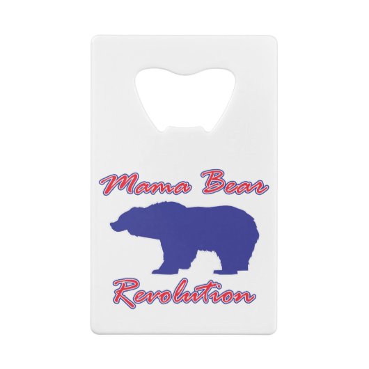 Mama-Bären-Revolution Geldbeutel Flaschenöffner (Rückseite)