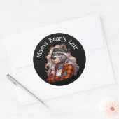 Mama-Bärenaufkleber Runder Aufkleber (Umschlag)