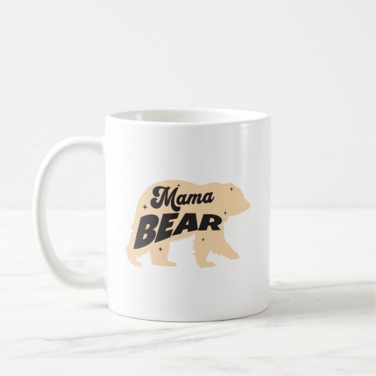 Mama Bärenmütter Tag-Mama-Funny Kaffeetasse (Links)