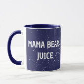 Mama Bärensaft Weißer Punkt Niedlicher Weißer Text Tasse (Links)