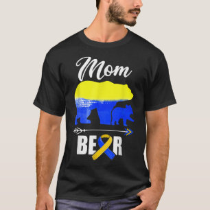 Mama Bärentrisomie 21 Down Syndrom Bewusstsein Tag T-Shirt