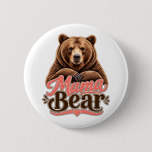 Mama Bärin Button (Vorderseite)