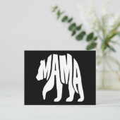 Mama Bärin Feiertagspostkarte (Stehend Vorderseite)