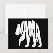 Mama Bärin Feiertagspostkarte (Vorne/Hinten)