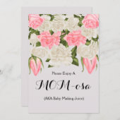 Mama-Barzeichen für Baby-Dusche Einladung (Vorne/Hinten)