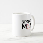 Mama Baseball Design Kaffeetasse (VorderseiteRechts)