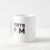Mama Baseball Design Kaffeetasse (Vorderseite Links)