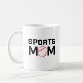 Mama Baseball Design Kaffeetasse (Links)