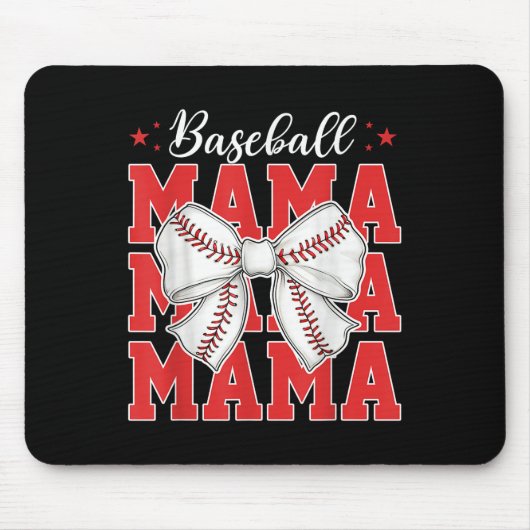 Mama Baseball Mama Coquett Mousepad (Vorne)