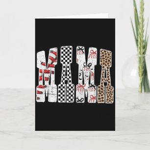 Mama Baseball-Saison Happy Game Day Trendy Lustig Karte