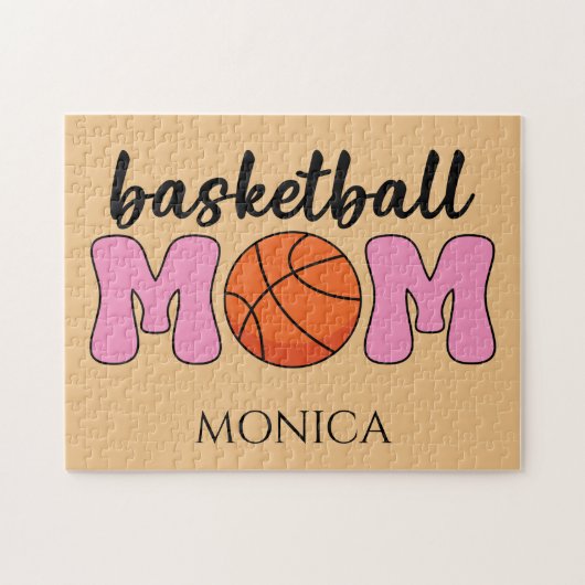 Mama Basketball Mütter Tag Persönlich Puzzle (Horizontal)