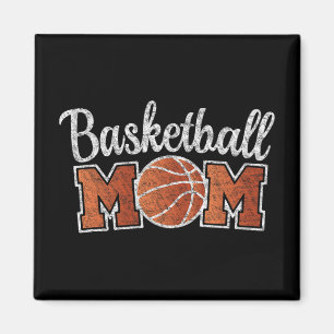 Mama Basketball Spielermütter Tag Outfit Game Day Magnet