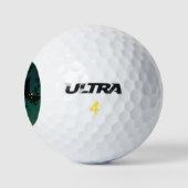 Mama, Bat & Moon Halloween Golfball (Logo)