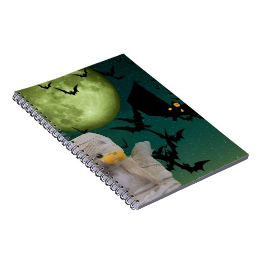 Mama, Bat & Moon Halloween Notizblock (Rechte Seite)