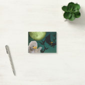 Mama, Bat & Moon Halloween Post-it Klebezettel (Büro)