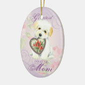 Mama Baumwollde Tulear Heart Keramik Ornament (Links)